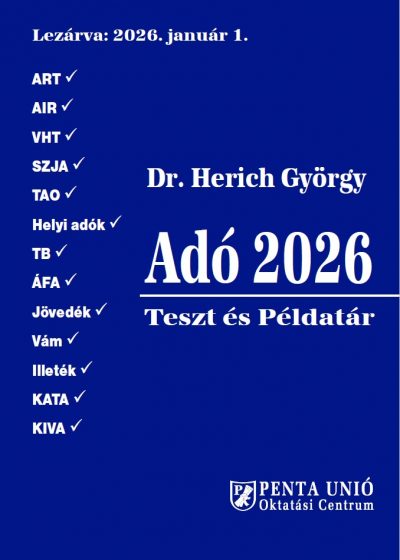 Adó 2026 Teszt és példatár